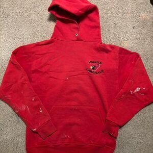 Vintage Red Jerzees Hoodie